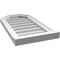 Ekena Millwork Octagonal Top Surface Mount PVC Gable Vent w/ 2"W x 2"P Brickmould Sill Frame, 14"W x 26"H GVPOT14X2603SN - alternate 3